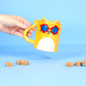 Balvi | Cool Cat Mug | Yellow | 350ml