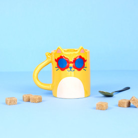 Balvi | Cool Cat Mug | Yellow | 350ml