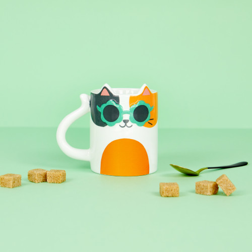 Balvi | Cool Cat Mug | White | 350ml Balvi | Cool Cat Mug | White | 350ml