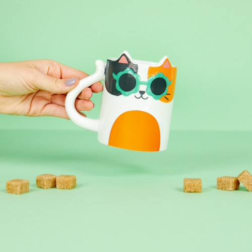 Balvi | Cool Cat Mug | White | 350ml Balvi | Cool Cat Mug | White | 350ml