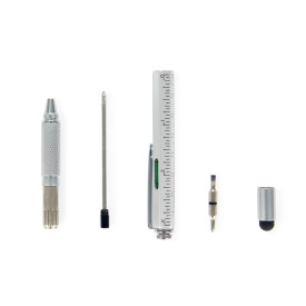 Balvi | Multi-Tool Pen | The Architect | Silver