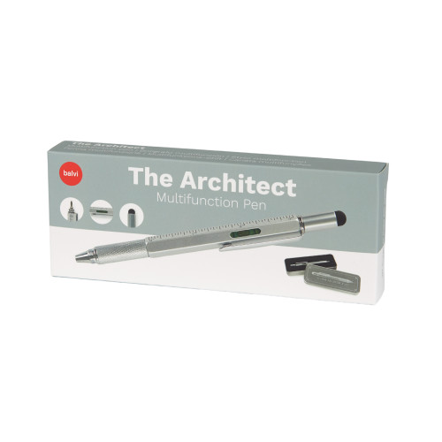 Balvi | Multi-Tool Pen | The Architect | Silver Balvi | Multi-Tool Pen | The Architect | Silver