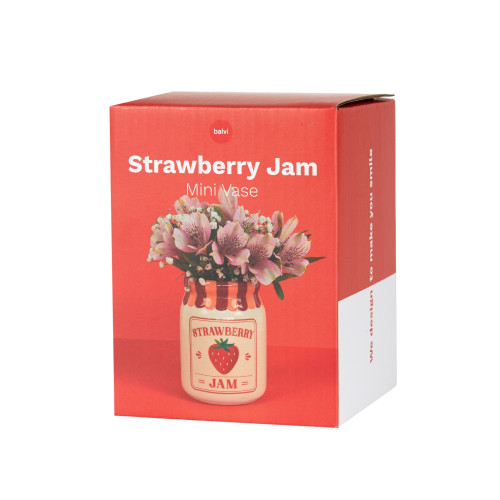 Balvi | Jar Vase | Strawberry Jam | 13cm