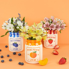 Balvi | Jar Vase | Strawberry Jam | 13cm
