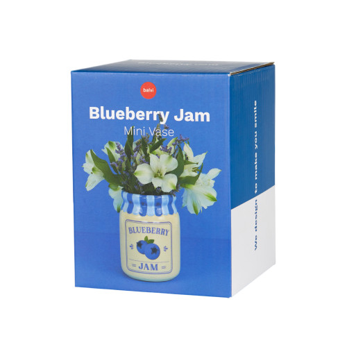 Balvi | Jar Vase | Blueberry Jam | 13cm Balvi | Jar Vase | Blueberry Jam | 13cm