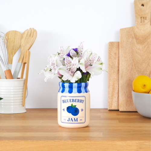Balvi | Jar Vase | Blueberry Jam | 13cm Balvi | Jar Vase | Blueberry Jam | 13cm
