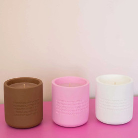 The Gift Label | Cement Candle | Dance Your Way | Orange Blossom & Mineral Amber