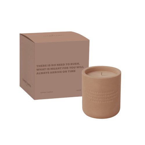 The Gift Label | Cement Candle | No Need to Rush | Orange Blossom & Mineral Amber The Gift Label | Cement Candle | No Need to Rush | Orange Blossom & Mineral Amber