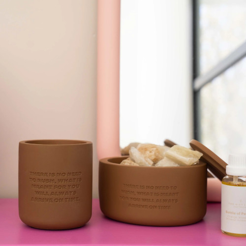 The Gift Label | Cement Candle | No Need to Rush | Orange Blossom & Mineral Amber The Gift Label | Cement Candle | No Need to Rush | Orange Blossom & Mineral Amber