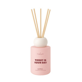 The Gift Label | Frosted Reed Diffuser | Today is Your Day | Orange Blossom & Mineral Amber | 100ml