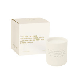 The Gift Label | Cement Candle | You are Amazing | Orange Blossom & Mineral Amber