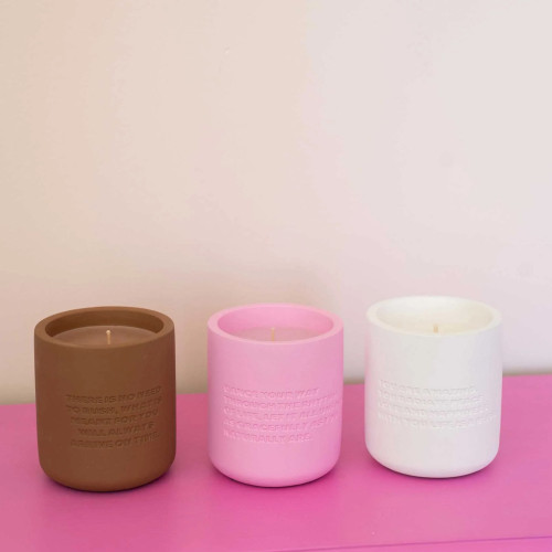 The Gift Label | Cement Candle | You are Amazing | Orange Blossom & Mineral Amber The Gift Label | Cement Candle | You are Amazing | Orange Blossom & Mineral Amber