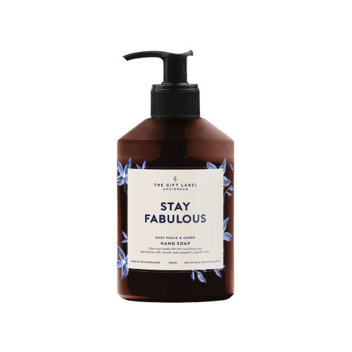 The Gift Label | Hand Soap | Stay Fabulous | Rosy Peach & Amber | 400ml