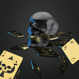 Chocli Metalmorphose Collection | Black Skull Keyring