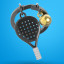 Chocli Metalmorphose Collection | Padel Racket & Ball Keyring Chocli Metalmorphose Collection | Padel Racket & Ball Keyring