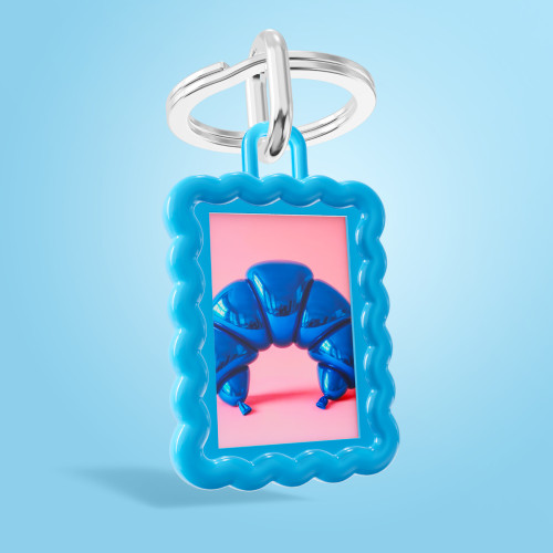 Chocli Metalmorphose Collection | Photo Frame Keyring | Blue Wave