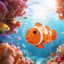 Chocli Metalmorphose Collection | Clown Fish & Coral Keyring Chocli Metalmorphose Collection | Clown Fish & Coral Keyring