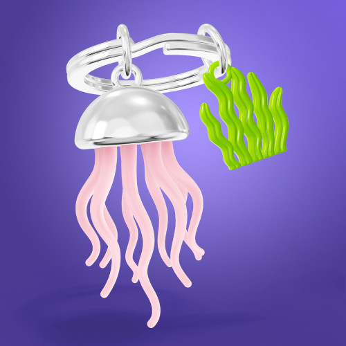 Chocli Metalmorphose Collection | Jellyfish & Seaweed Keyring