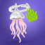 Chocli Metalmorphose Collection | Jellyfish & Seaweed Keyring Chocli Metalmorphose Collection | Jellyfish & Seaweed Keyring