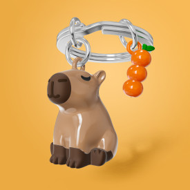 Chocli Metalmorphose Collection | Capybara & Orange Keyring