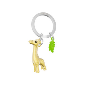 Chocli Metalmorphose Collection | Giraffe & Leaf Keyring