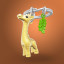 Chocli Metalmorphose Collection | Giraffe & Leaf Keyring