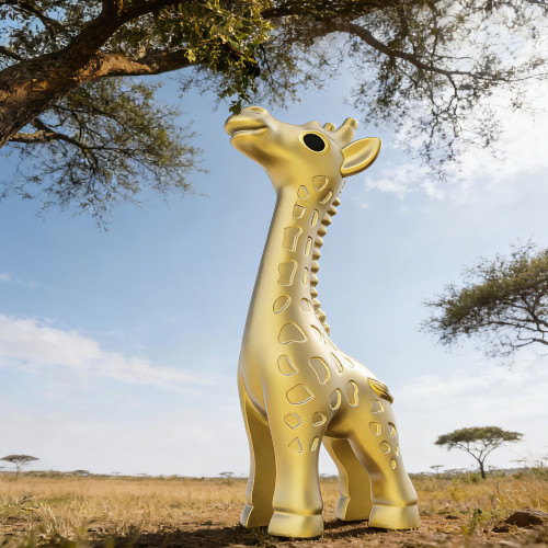 Chocli Metalmorphose Collection | Giraffe & Leaf Keyring Chocli Metalmorphose Collection | Giraffe & Leaf Keyring