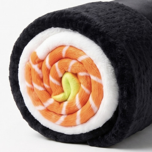 Cushion & Blanket | Sushi Roll | Black
