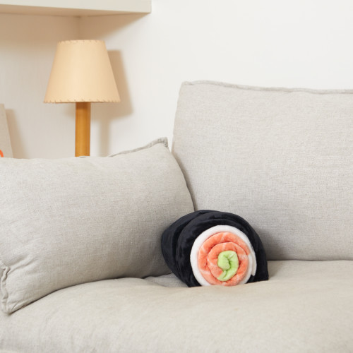 Cushion & Blanket | Sushi Roll | Black