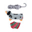 Umbrella | Festive Dachshund | Grey