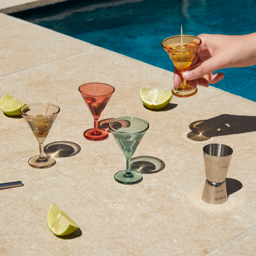 Martini Shot Glasses | Multicolour | Set of 4