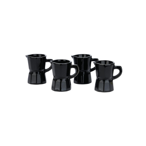 Moka Ceramic Espresso Coffee Cups | Black | Set of 4 Moka Ceramic Espresso Coffee Cups | Black | Set of 4