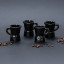 Moka Ceramic Espresso Coffee Cups | Black | Set of 4 Moka Ceramic Espresso Coffee Cups | Black | Set of 4