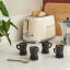 Moka Ceramic Espresso Coffee Cups | Black | Set of 4 Moka Ceramic Espresso Coffee Cups | Black | Set of 4