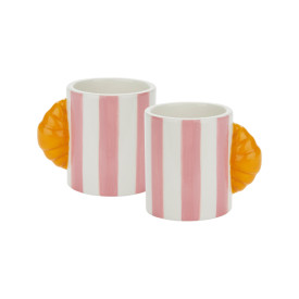 Croissant Espresso Cups | Pink | Set of 2