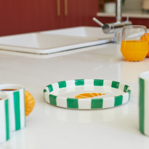Croissant Plate | Green