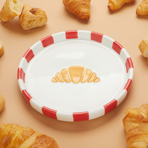 Croissant Plate | Red