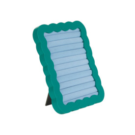 Wavy Jewellery Frame | Green & Blue
