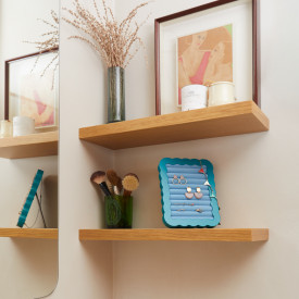 Wavy Jewellery Frame | Green & Blue