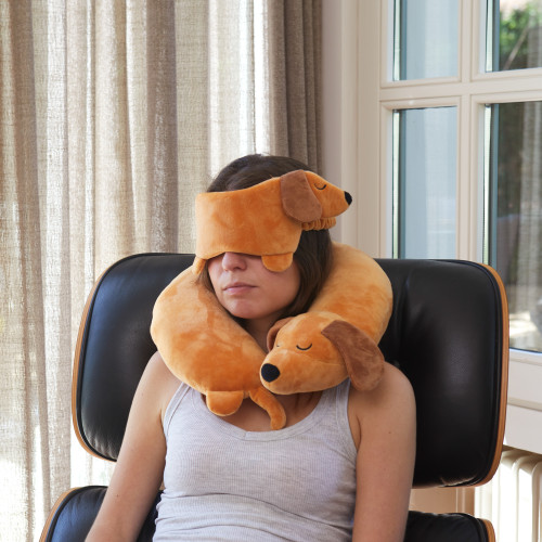 Dachshund Sleeping Mask | Brown