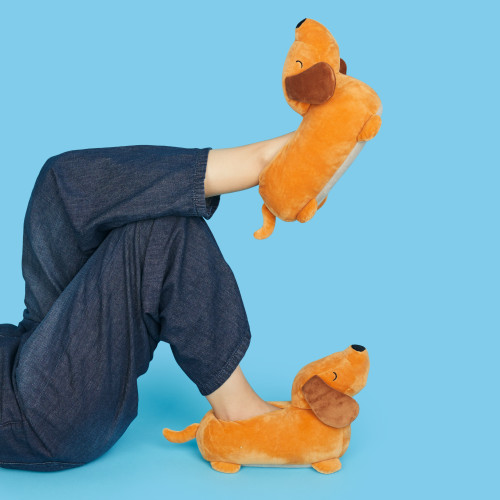 Dachshund Slippers | Brown | S/M