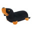 Cushion & Blanket | Dachshund | Black