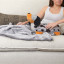 Cushion & Blanket | Dachshund | Grey