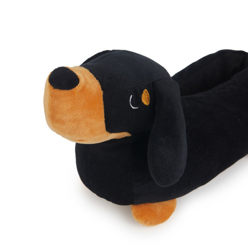 Dachshund Slippers | Black | M/L