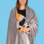 Cushion & Blanket | Dachshund | Grey