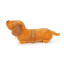 Dachshund Foldaway Shopping Bag & Charm | Brown