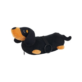 Dachshund Foldaway Shopping Bag & Charm | Black