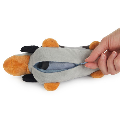 Dachshund Foldaway Shopping Bag & Charm | Grey