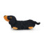 Dachshund Foldaway Shopping Bag & Charm | Black
