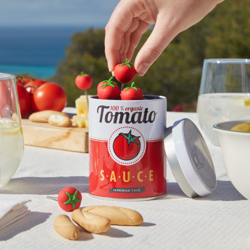 Tinned Snack Forks | Tomato | Set of 6